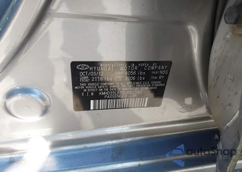 2013 Hyundai Elantra Gt z USA, uszkodzony, nr VIN KMHD35LE5DU052540